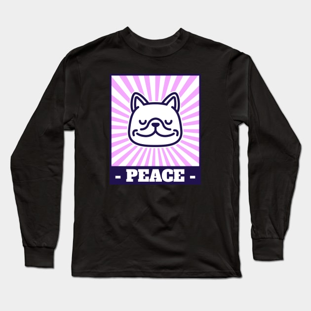 Puppy Peace Long Sleeve T-Shirt by Peanut Tops